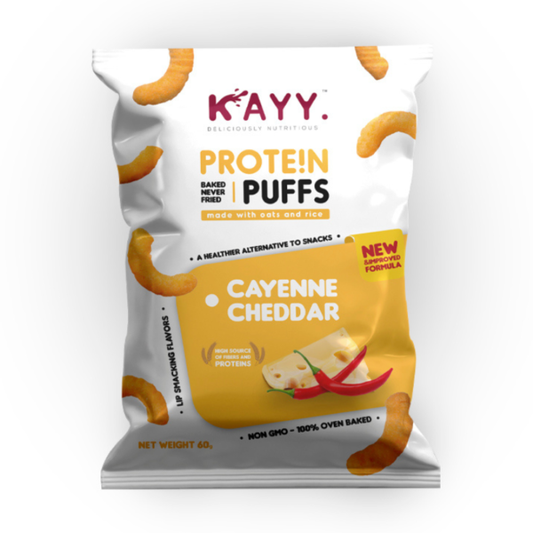 Kayy Protein Puffs Cayenne Cheddar