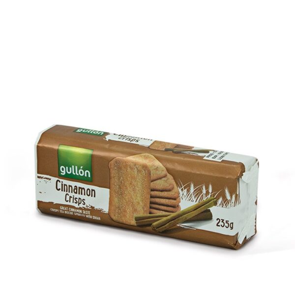 Gullon Biscuits Cinnamon Crisps 235g - جولون بسكويت بالقرفة 235جم